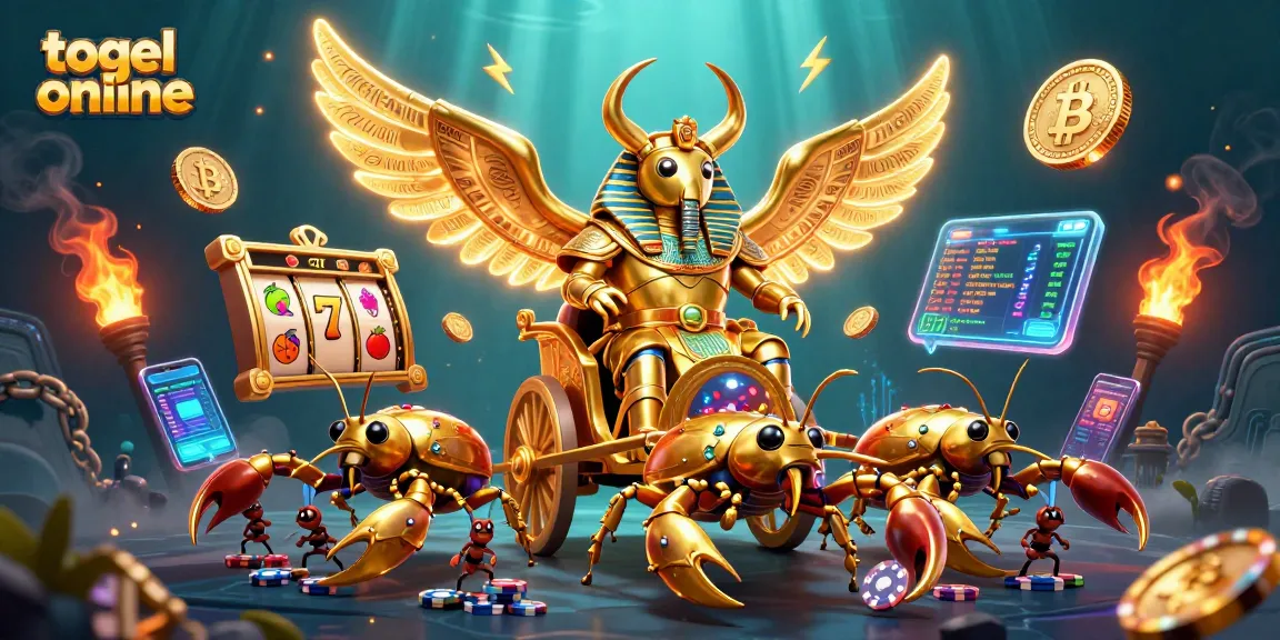 Permainan togel online memukau dengan ilustrasi 3D penuh warna yang menampilkan karakter menawan dan simbol permainan yang menarik.