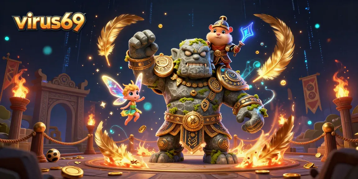 Engage in thrilling gameplay at virus69 with vibrant magical scenes capturing online gaming excitement.